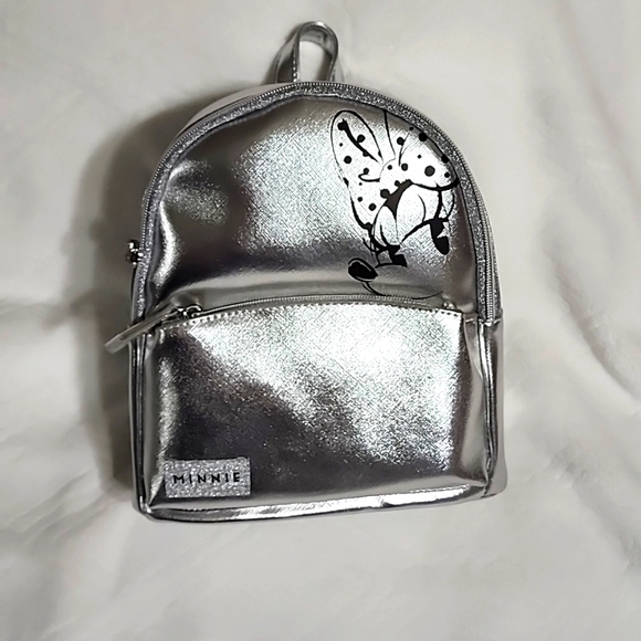 Disney Silver Dani Nicole Minnie Mouse Mini Backpack - Picture 3 of 13